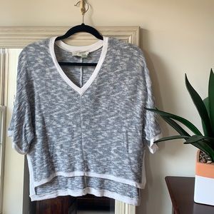 Anthropologie Saturday Sunday brand gray knit top